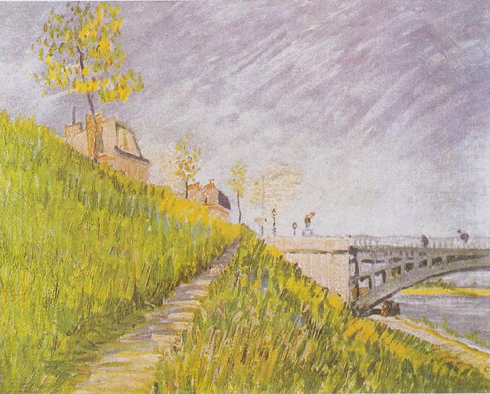 Vincent Van Gogh Seine-shore at the Pont de Clichy china oil painting image